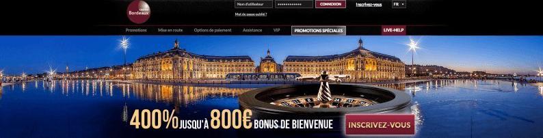 Inicio del casino online Bordeaux